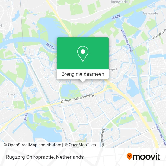 Rugzorg Chiropractie kaart