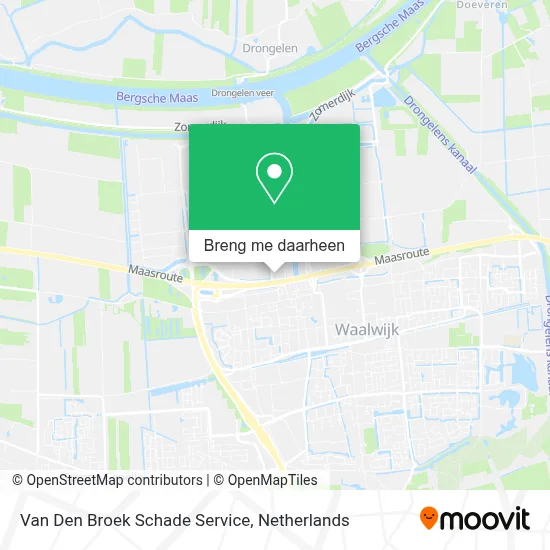Van Den Broek Schade Service kaart