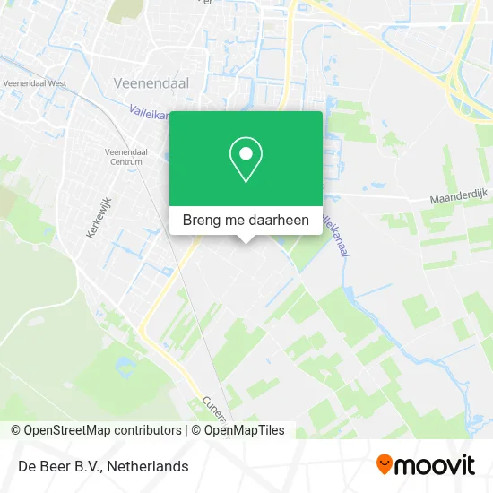 De Beer B.V. kaart