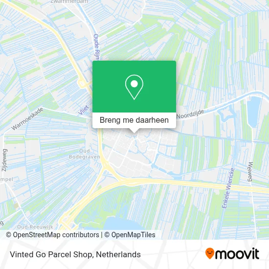 Vinted Go Parcel Shop kaart