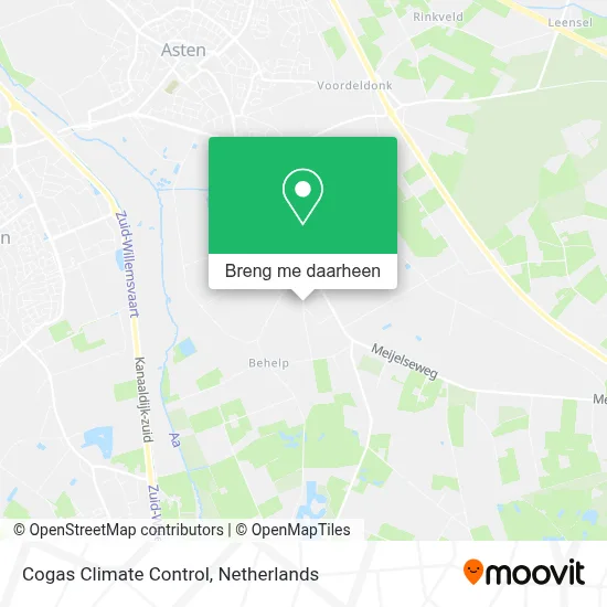 Cogas Climate Control kaart
