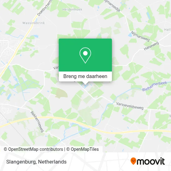 Slangenburg kaart