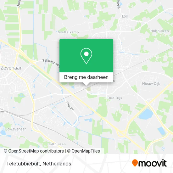 Teletubbiebult kaart