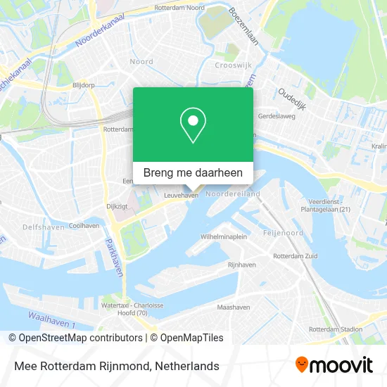 Mee Rotterdam Rijnmond kaart