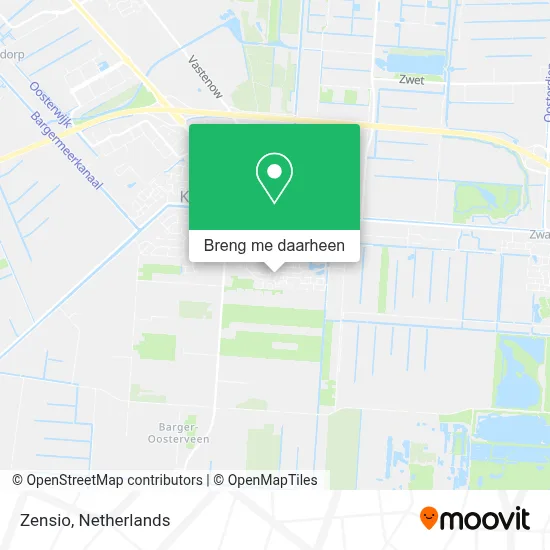 Zensio kaart