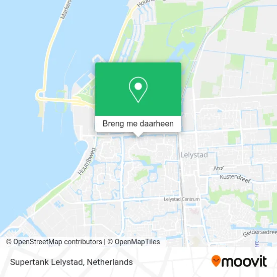 Supertank Lelystad kaart