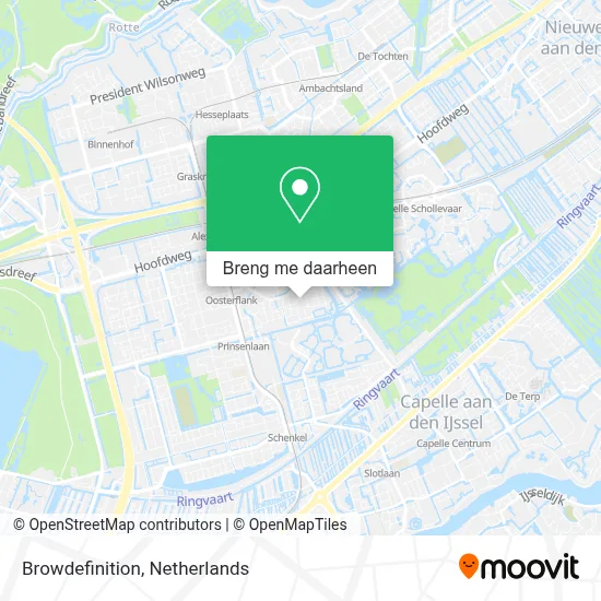 Browdefinition kaart