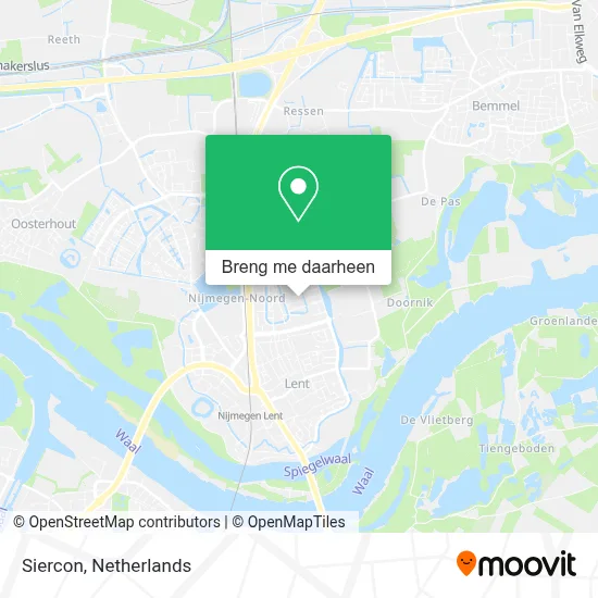 Siercon kaart