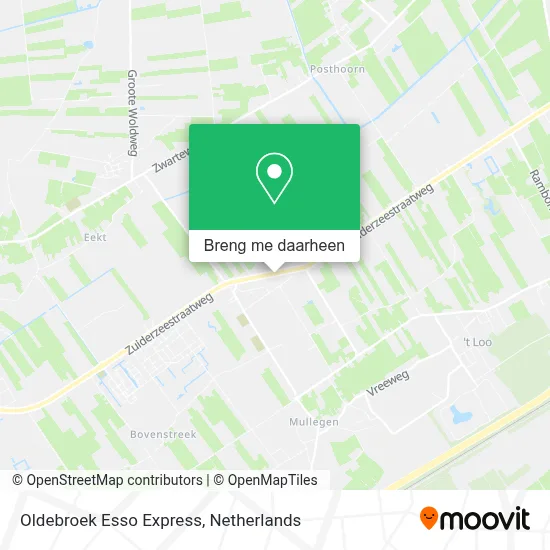 Oldebroek Esso Express kaart