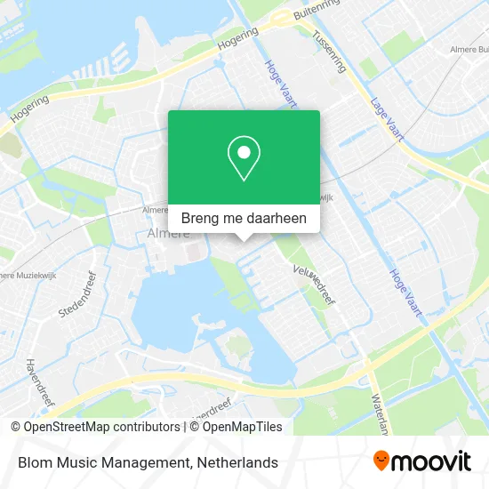 Blom Music Management kaart