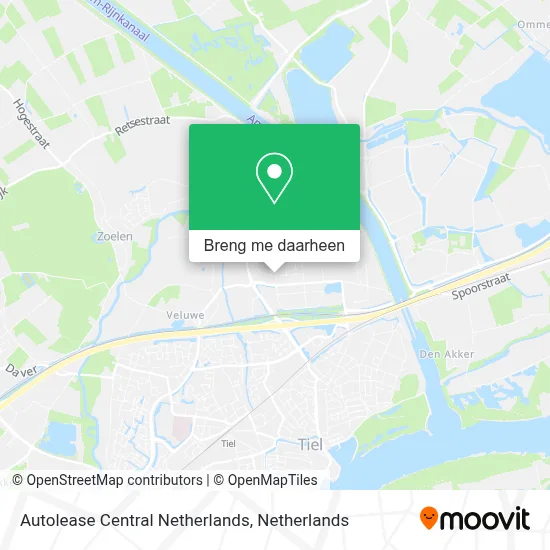 Autolease Central Netherlands kaart