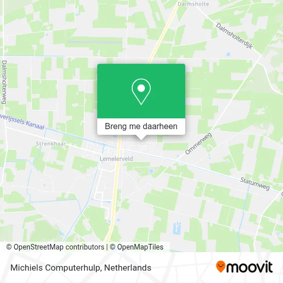 Michiels Computerhulp kaart
