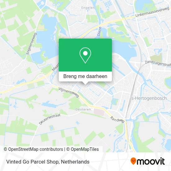 Vinted Go Parcel Shop kaart