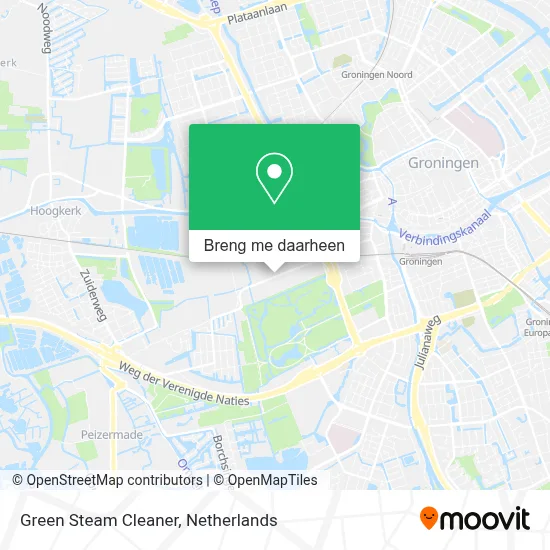 Green Steam Cleaner kaart