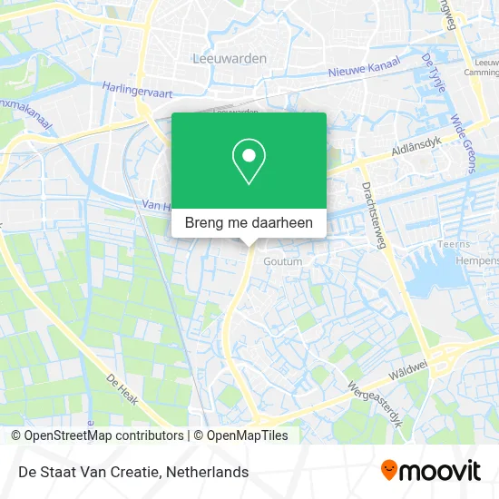 De Staat Van Creatie kaart