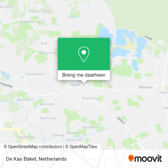 De Kas Bakel kaart