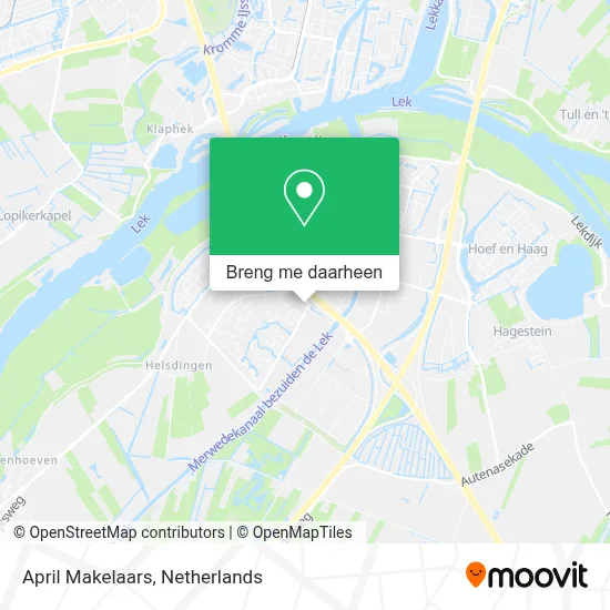April Makelaars kaart