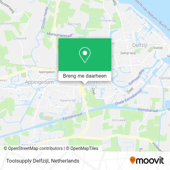 Toolsupply Delfzijl kaart