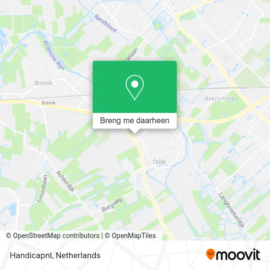 Handicapnl kaart