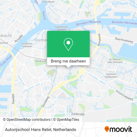 Autorijschool Hans Retel kaart