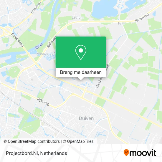 Projectbord.Nl kaart