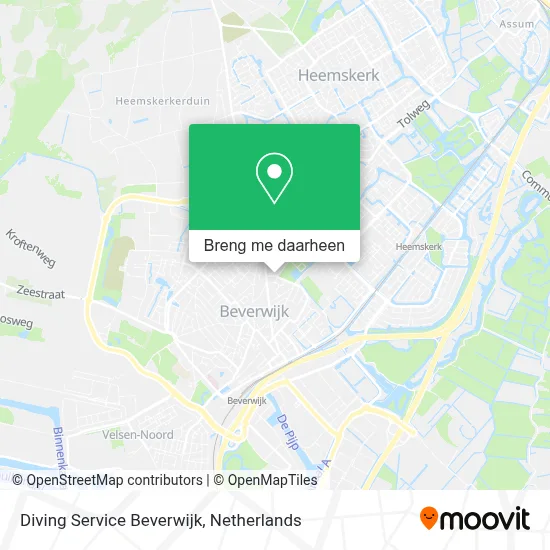 Diving Service Beverwijk kaart