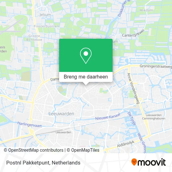 Postnl Pakketpunt kaart
