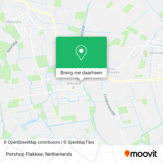 Petshop Flakkee kaart