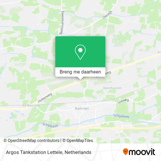 Argos Tankstation Lettele kaart