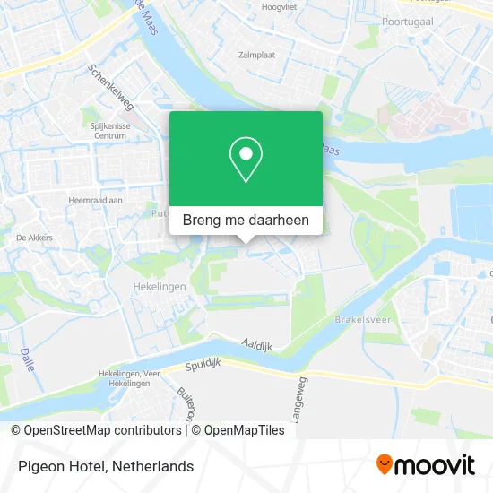 Pigeon Hotel kaart