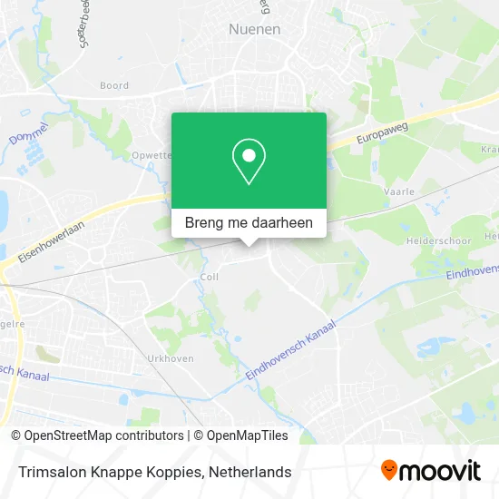 Trimsalon Knappe Koppies kaart