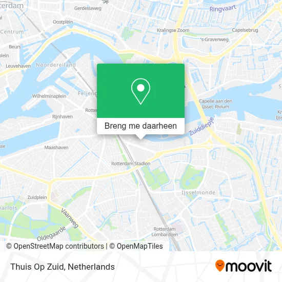 Thuis Op Zuid kaart