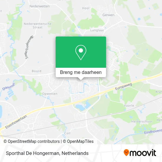 Sporthal De Hongerman kaart