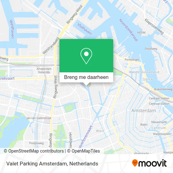 Valet Parking Amsterdam kaart