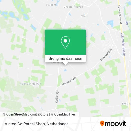Vinted Go Parcel Shop kaart