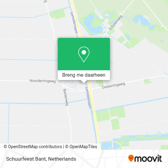 Schuurfeest Bant kaart
