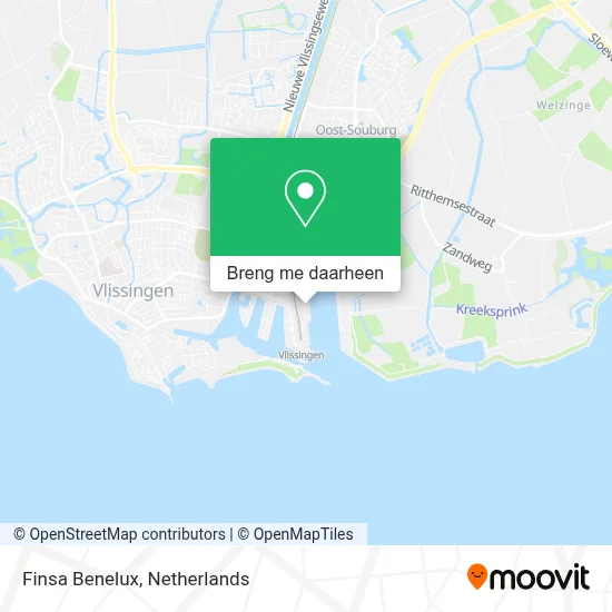 Finsa Benelux kaart