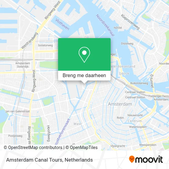 Amsterdam Canal Tours kaart