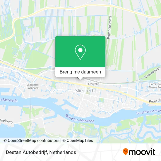 Destan Autobedrijf kaart