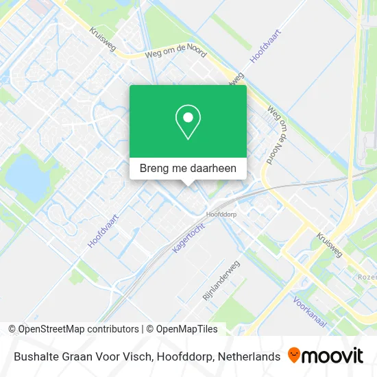 Bushalte Graan Voor Visch, Hoofddorp kaart