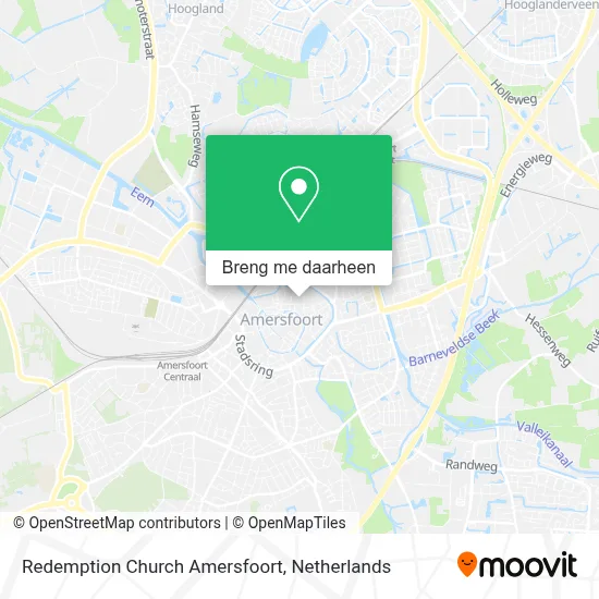 Redemption Church Amersfoort kaart