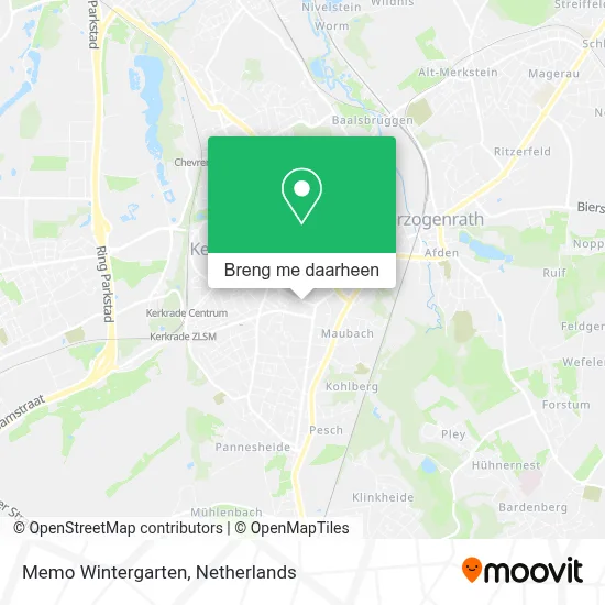 Memo Wintergarten kaart