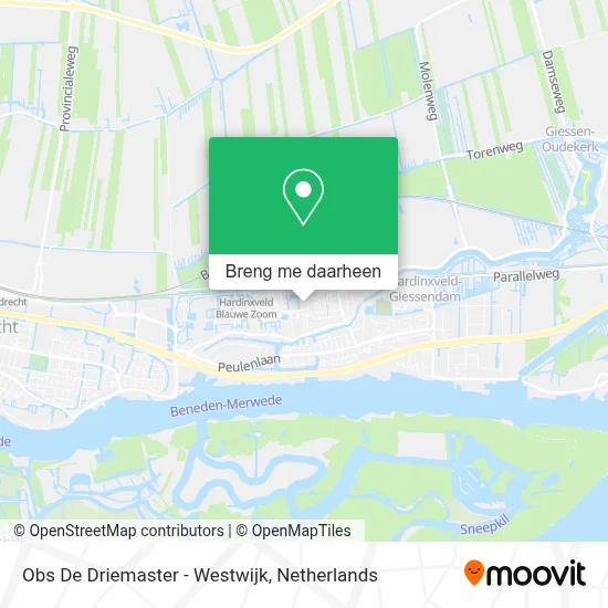 Obs De Driemaster - Westwijk kaart