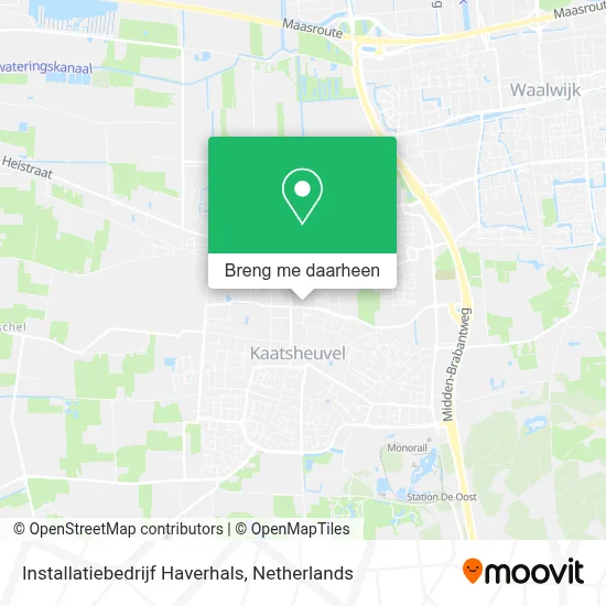 Installatiebedrijf Haverhals kaart