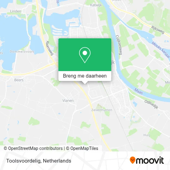 Toolsvoordelig kaart