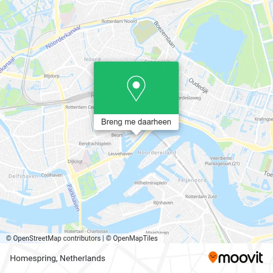 Homespring kaart