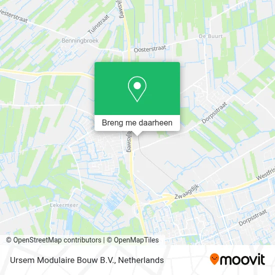Ursem Modulaire Bouw B.V. kaart