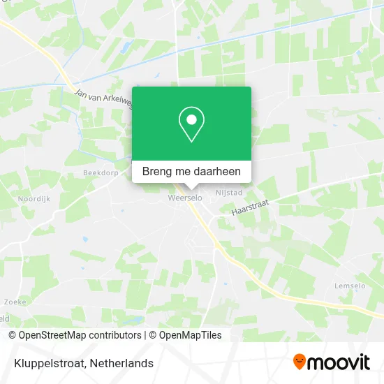 Kluppelstroat kaart