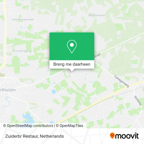 Zuiderbr Restaur kaart