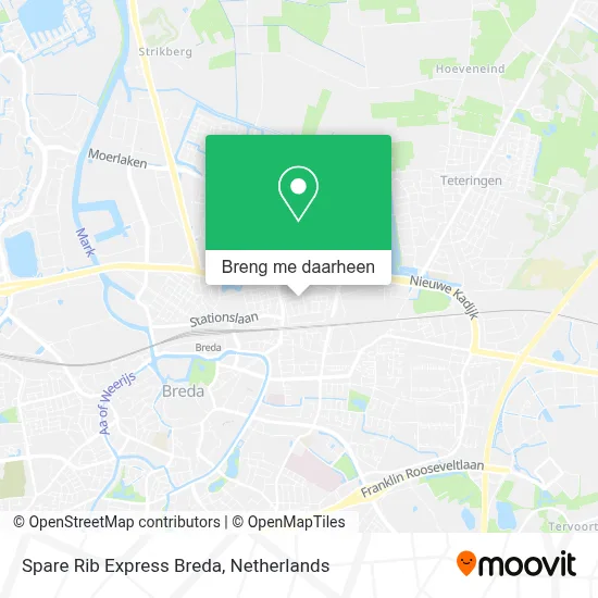 Spare Rib Express Breda kaart